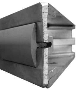 Exclusive side rail material structurally incorporates the 1/8” deck into place for resistance to curling and exceptional torsional strength and allows for installation of full protective bumper.